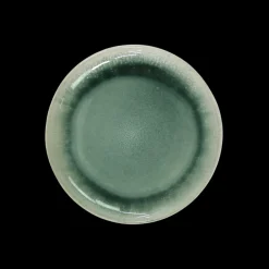 6 stk. ASTA Frokosttallerkener m/løbeglasur i Grøn (Ø17cm)