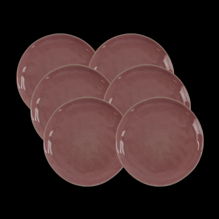 6 stk. Frokosttallerken MONICA Lyserød (20,5cm)