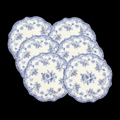 6 stk. Frokosttallerkener DINNA i Blå (Ø19,3x1,7 cm)