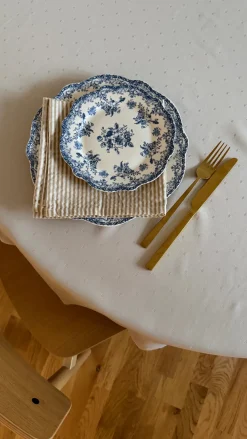 6 stk. Frokosttallerkener DINNA i Blå (Ø19,3x1,7 cm)