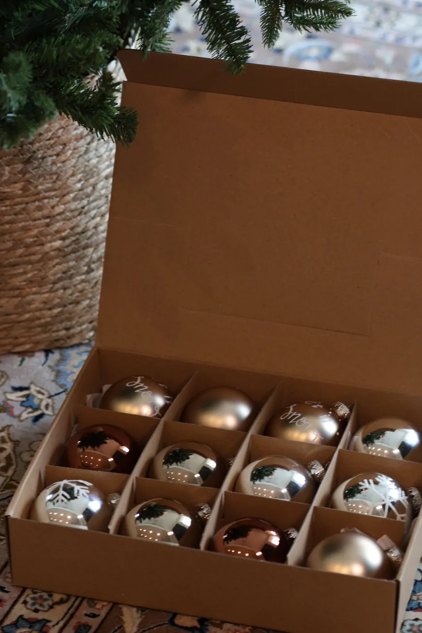 24 stk. Julekugler (Ø7cm)