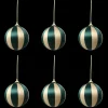 6 stk. Julekugler ERLY i Grøn (Ø8cm)