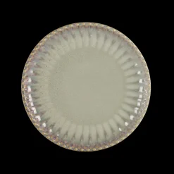 6 stk. Keramik Frokosttallerkener FALLON (Ø22x2,2 cm) Reaktiv Beige