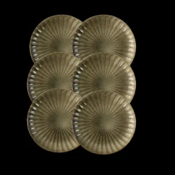 6 Stk. Middagstallerken FRIGGA (26,5cm) Brun