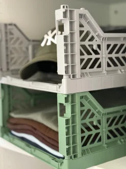 Aykasa foldekasse, Almond Green - Mini L: 27 x W: 17 x H: 11 cm