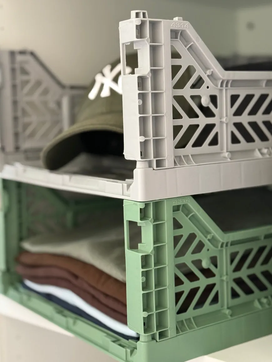 Aykasa foldekasse, Almond Green - Mini L: 27 x W: 17 x H: 11 cm