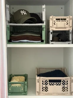 Aykasa Foldekasse, Almond Green - MidiL: 40 x W: 30 x H: 14 cm