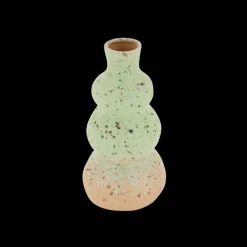 BARLY Vase (Ø 11,5 x 24cm) Grøn/Brun