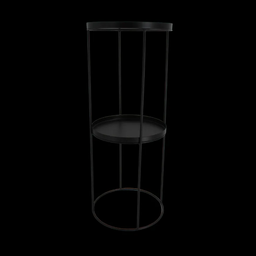 BAXTER Sidebord (24x24x60 cm). Matt Sort