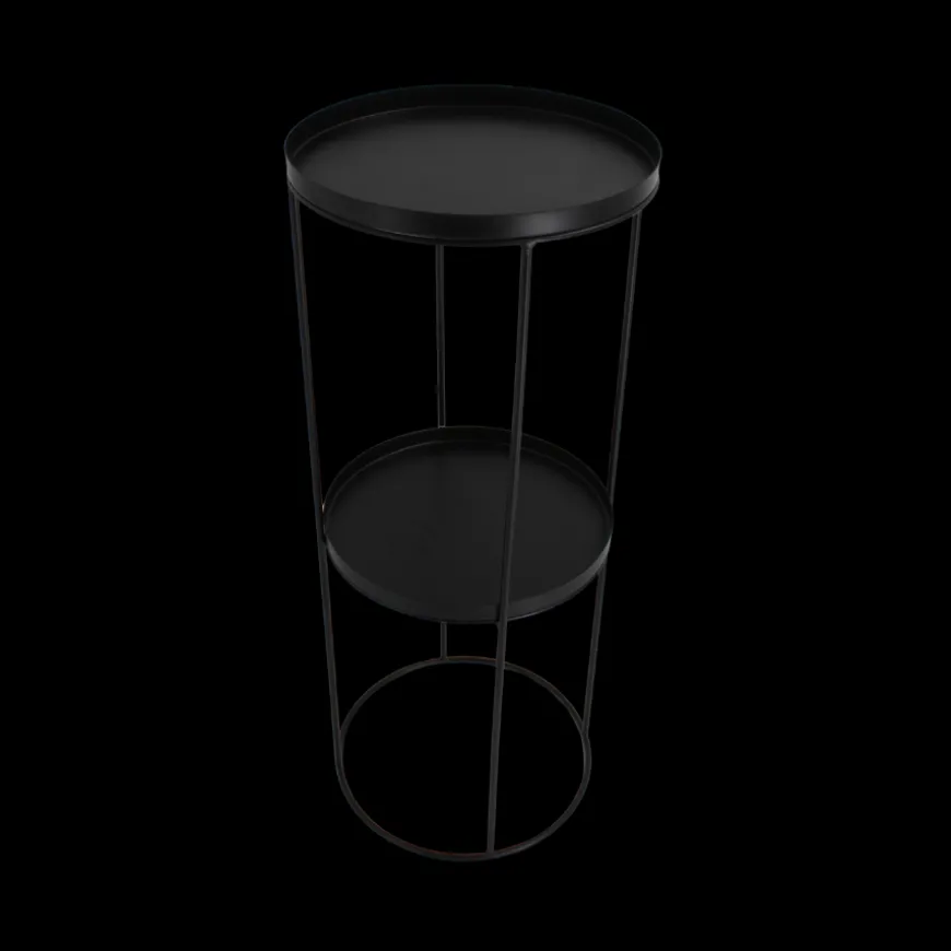 BAXTER Sidebord (24x24x60 cm). Matt Sort