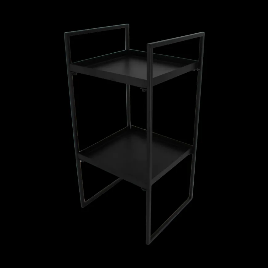 BAZTIAN Sidebord (27x25,5x55 cm). Mat Sort