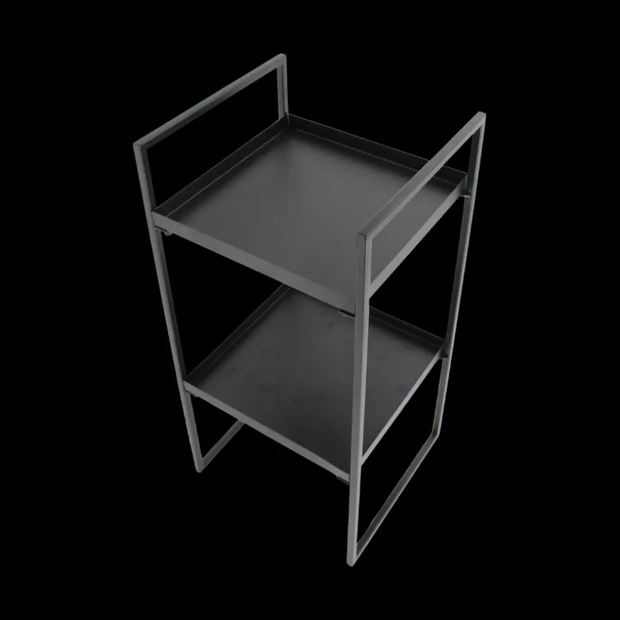 BAZTIAN Sidebord (27x25,5x55 cm). Mat Sort