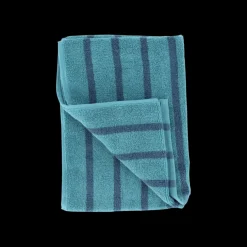 BIAS Badehåndklæde (70x140cm) i Mediterranea/Oil Blue