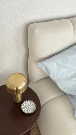 Bordlampe Maggie Messinglook m. Batteri