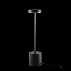 Bordlampe 8x34 cm Sort