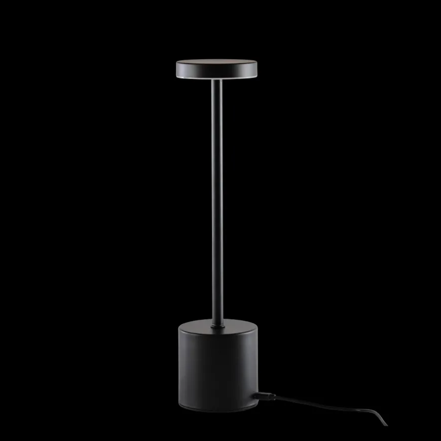 Bordlampe 8x34 cm Sort