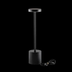 Bordlampe 8x34 cm Sort