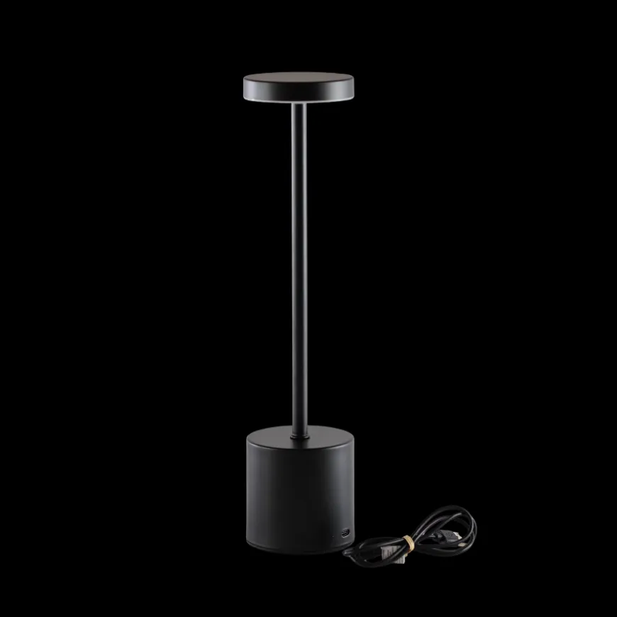 Bordlampe 8x34 cm Sort