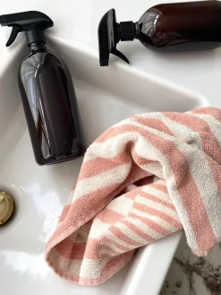 Brun plastdispenser m. forstøver, 1000ml