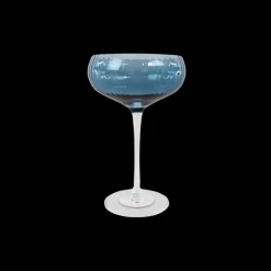 Cocktail Glas AILEEN Blå m. Transparent Stem