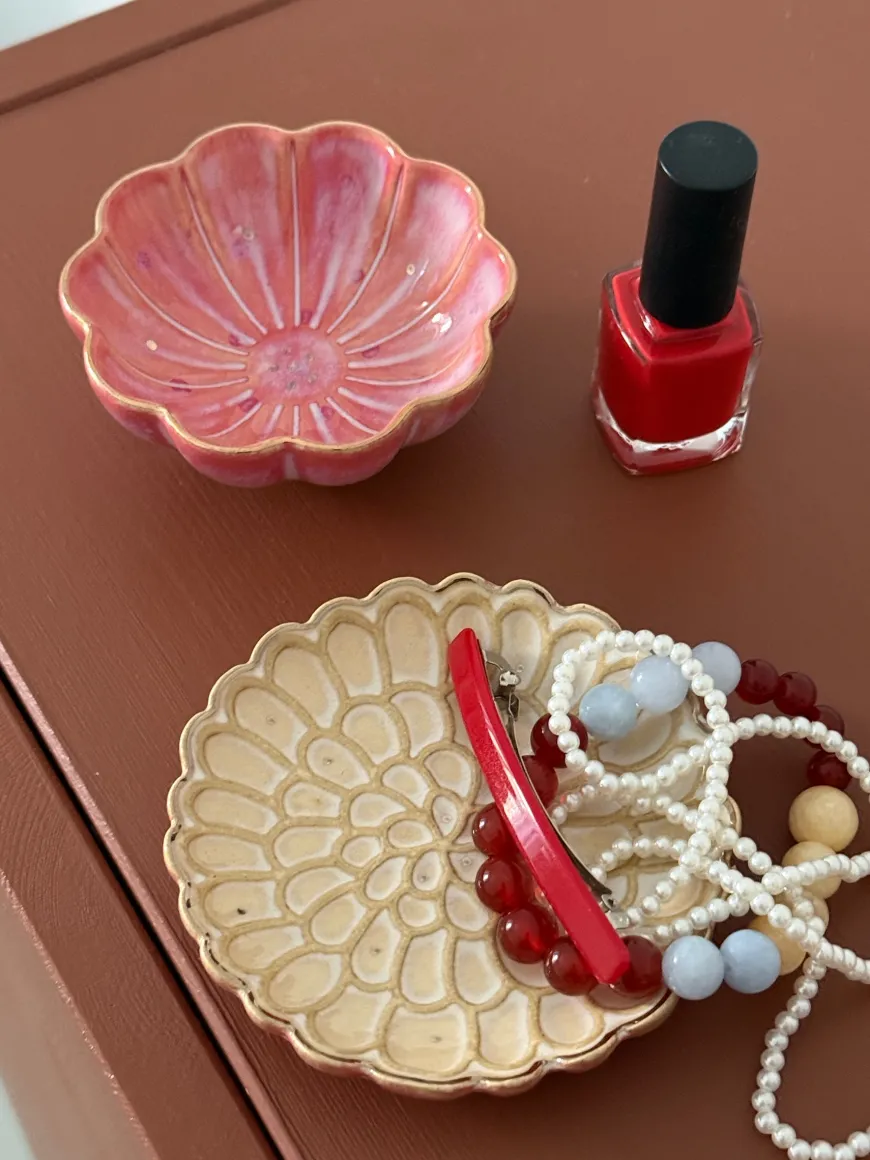 DAC Lille Skål (8,5x8,5x3,4cm) Sand/Pink