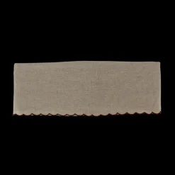 Dug m. Rød Broderi Kant (140x270cm)