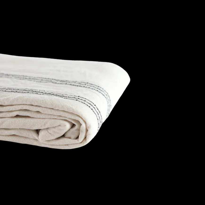 Dug (140x220cm). Beige m. Brun Stribe