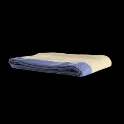 Dug (140x220cm) Ecru Malange m. Blå Stribe