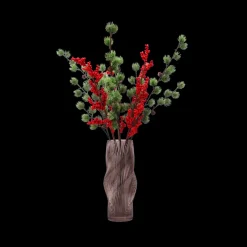 Evighedsbuket Vinterglød m. Små Røde Bær og Cedergrene