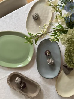 Fie Serveringsfad Grøn (41x34cm)