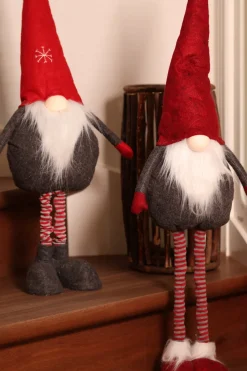 Filt Nisse m. Teleskop Ben Rød/Grå