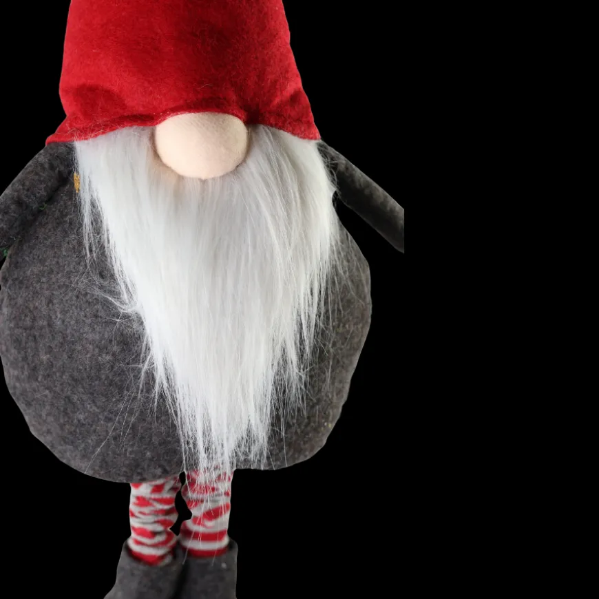 Filt Nisse m. Teleskop Ben Rød/Grå