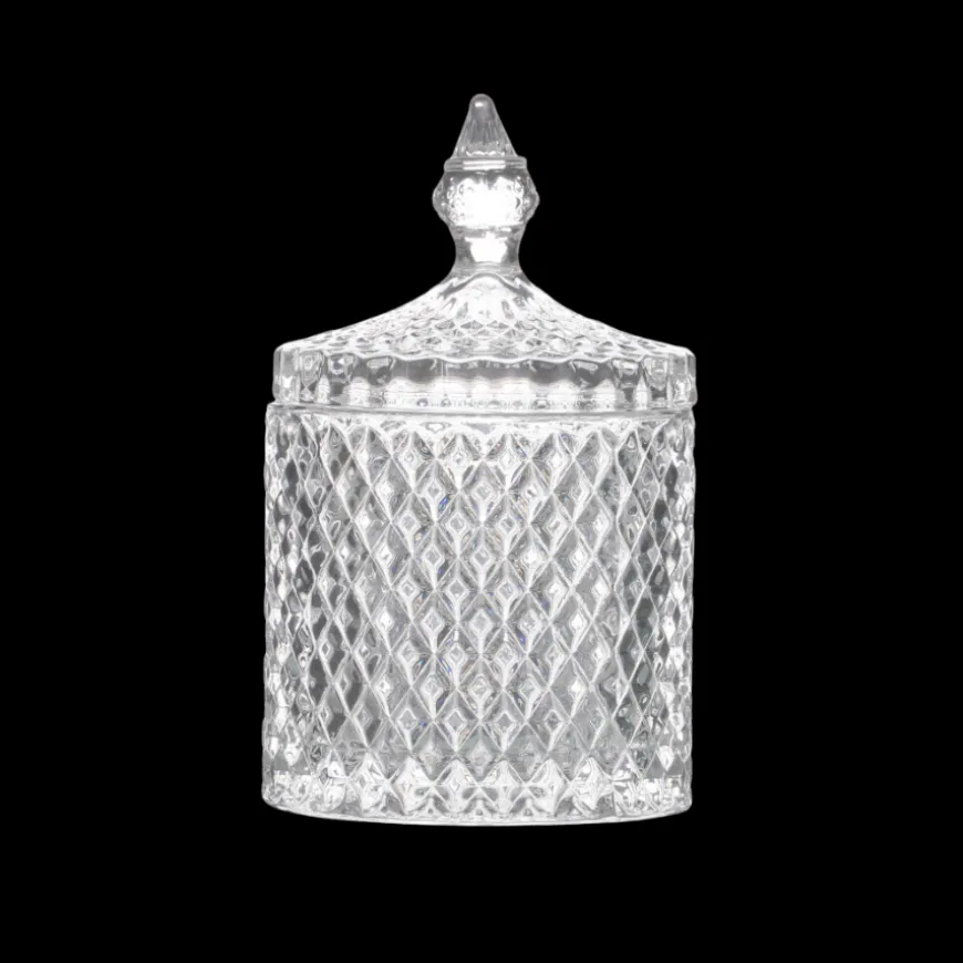 Glas bonbonniere ø10,5 X h17,5cm