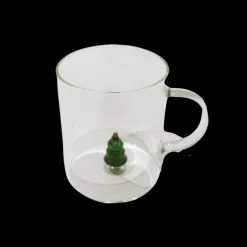 Glas med Juletræs Figur (450ml)