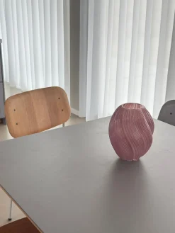 Glas Vase ANJA (H 21cm) Lyserød