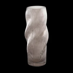 Glas Vase ANJO (H 30cm) Grå