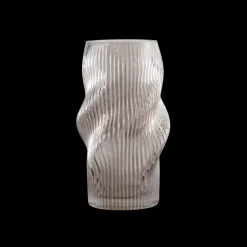 Glas Vase ANJO (H 25cm) Grå