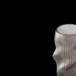 Glas Vase ANJO (H 25cm) Grå