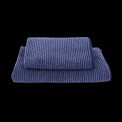 Håndklæde m Stribe CAMRON (50x100cm) Blå