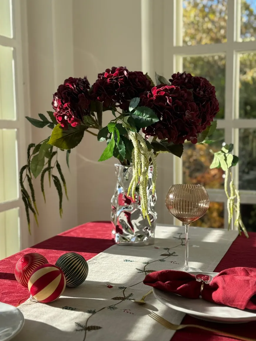 Hortensia Blomst (H55cm) Bordeaux