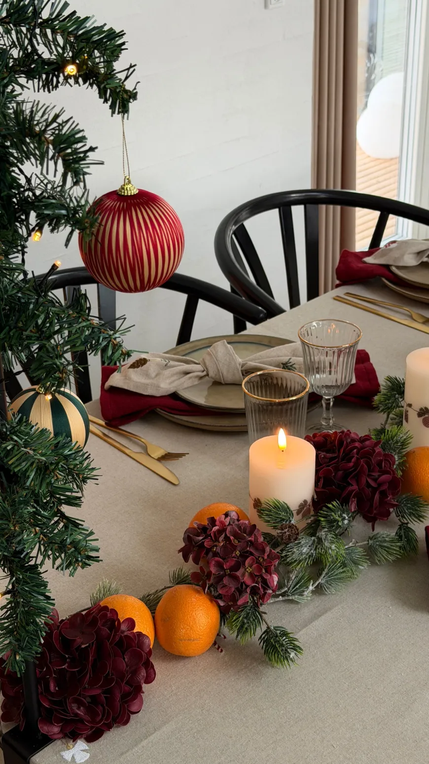 Hortensia Blomst (H55cm) Bordeaux