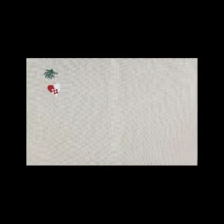 Juledækkeserviet m Hjerte Broderi (30x45cm)