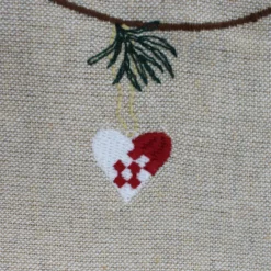 Juledug m Broderi (140x320cm)