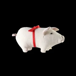 Julegris m. Sløjfe Sand (23 x 13 x 12cm)