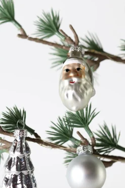 Julekugler i Rør Sølv 9 stk (3cm)