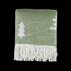 Juletæppe m Juletræ Grøn/Hvid (130x170cm)