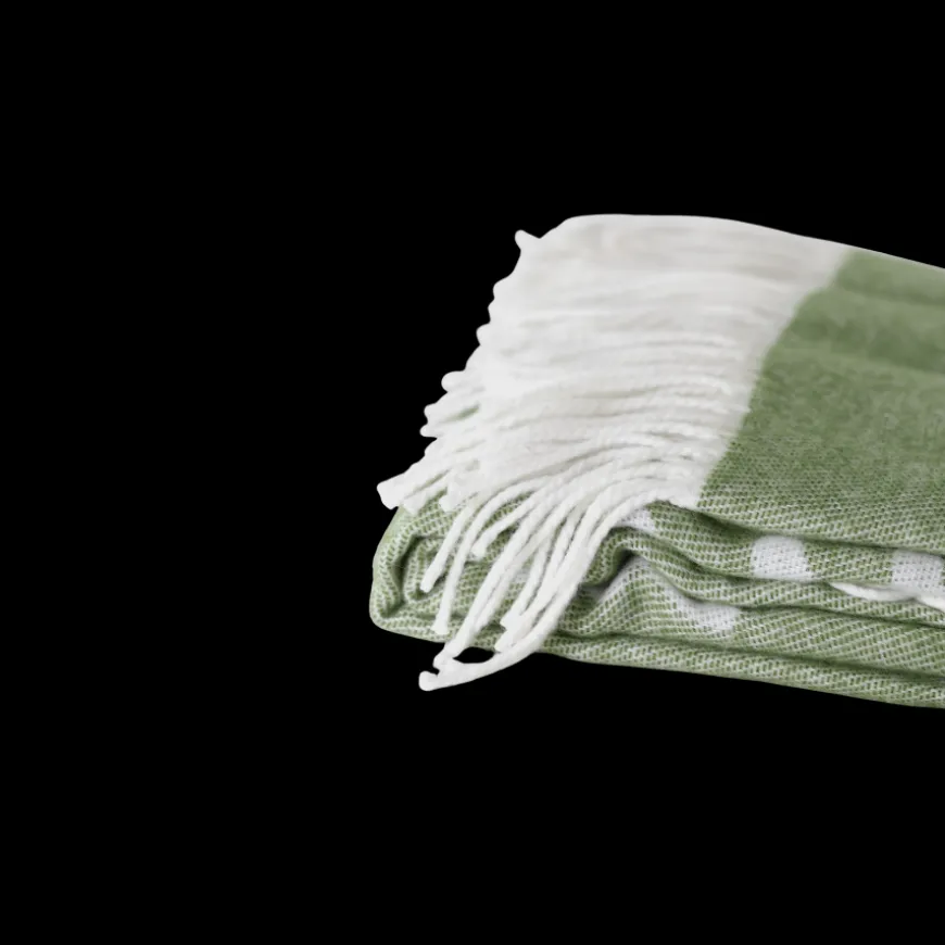 Juletæppe m Juletræ Grøn/Hvid (130x170cm)