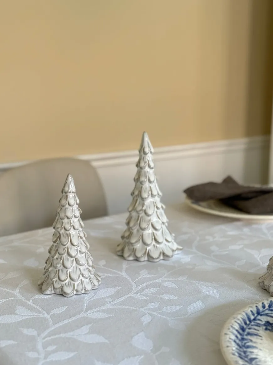 Juletræ i Porcelæn METIL Hvid (Ø11x20cm cm)