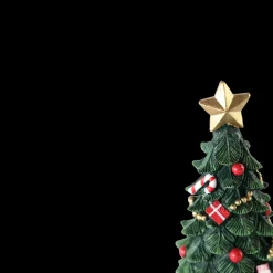 Juletræ m. Pynt Polyresin m. Grøn (15cm)