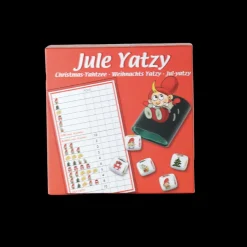 Julius Yatzy Spil. ( 5 terninger, 1 blok og 1 bæger)